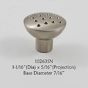 Cabinet Knob -  Shown in Satin Nickel