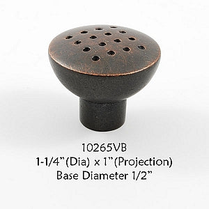 Cabinet Knob -  Shown in Venetian Bronze