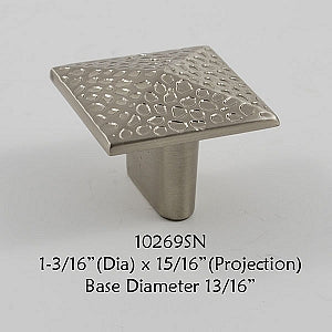 Cabinet Knob -  Shown in Satin Nickel