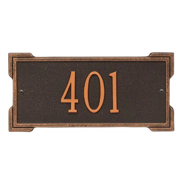  Whitehall 1026 Arch Marker Estate Lawn Address Plaque in Oil Rubbed Bronze