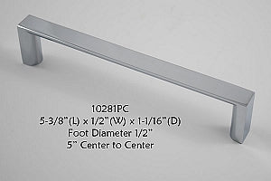 Cabinet Pull -  Shown in Polished Chrome