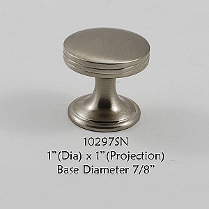 Cabinet Knob -  Shown in Satin Nickel