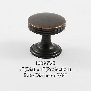 Cabinet Knob -  Shown in Venetian Bronze