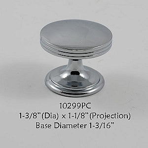 Cabinet Knob -  Shown in Polished Chrome
