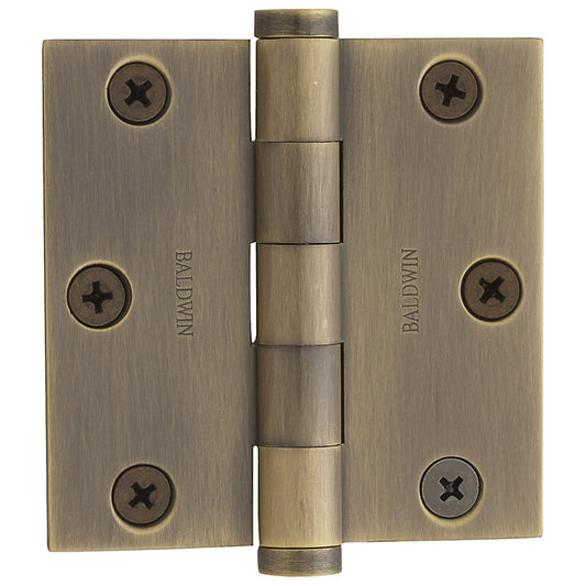 Baldwin 1030 Door Hinge - Satin Brass & Black