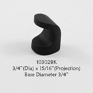 Cabinet Knob -  Shown in Black