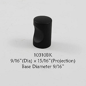 Cabinet Knob -  Shown in Black