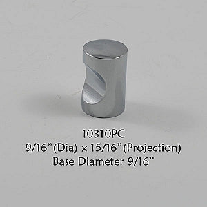 Cabinet Knob -  Shown in Polished Chrome