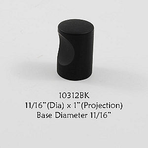 Cabinet Knob -  Shown in Black