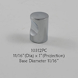 Cabinet Knob -  Shown in Polished Chrome