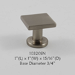 Cabinet Knob -  Shown in Satin Nickel
