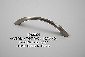 Cabinet Pull -  Shown in Satin Nickel