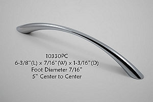 Cabinet Pull -  Shown in Polished Chrome