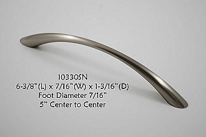Cabinet Pull -  Shown in Satin Nickel