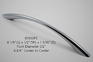 Cabinet Pull -  Shown in Polished Chrome