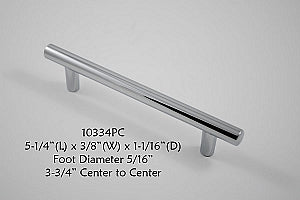 Cabinet Pull -  Shown in Polished Chrome