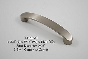 Cabinet Pull -  Shown in Satin Nickel
