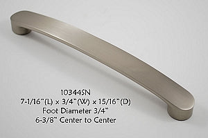 Cabinet Pull -  Shown in Satin Nickel