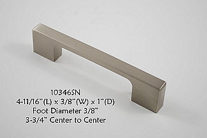 Cabinet Pull -  Shown in Satin Nickel