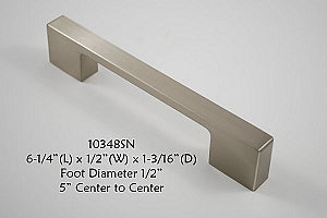 Cabinet Pull -  Shown in Satin Nickel