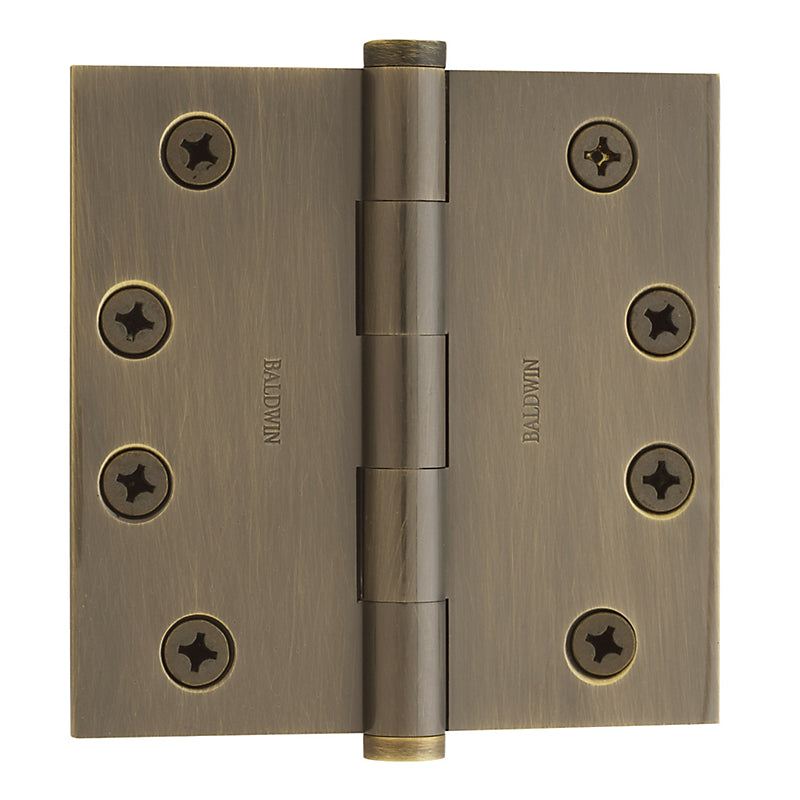 Baldwin 1040 Door Hinge - Satin Brass & Black
