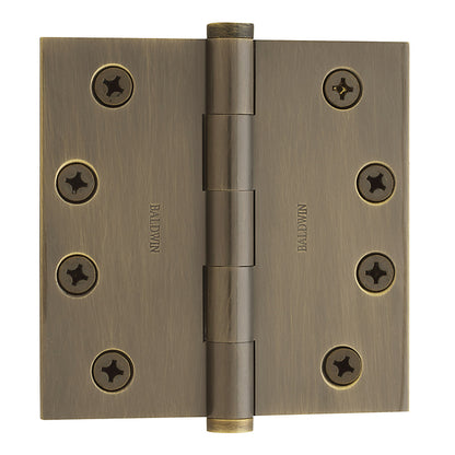 Baldwin 1040 Door Hinge - Satin Brass & Black