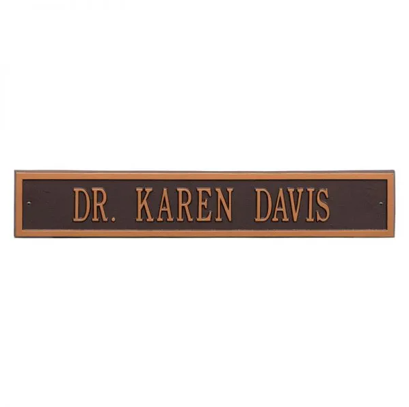Whitehall 1072 Arch Marker Estate Wall Address Plaque in Antique Copper