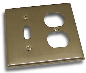 Residential Essentials Switch and Plug Combo Plate
