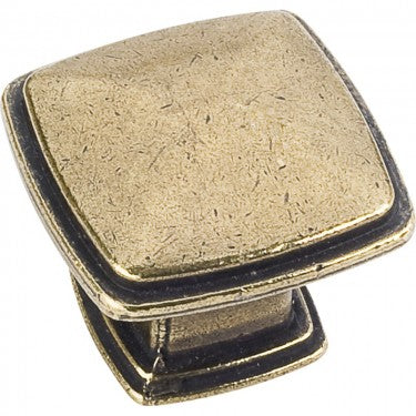 Hardware Resources Milan 1 Cabinet Knob in Distressed Antique Brass