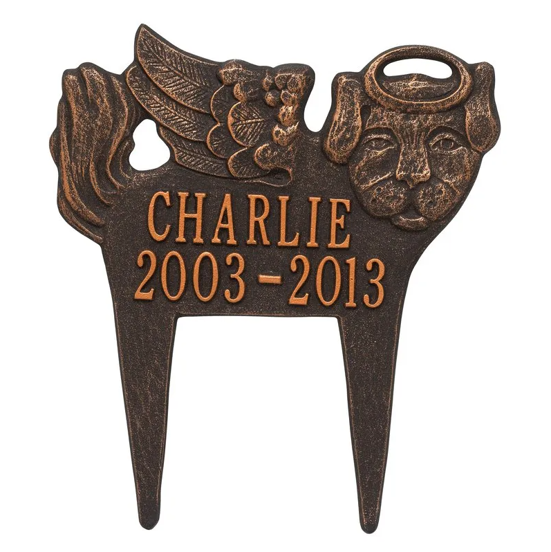 Whitehall 1011 Standard Lawn Pet Memorial in Oil Rubbed Bronze