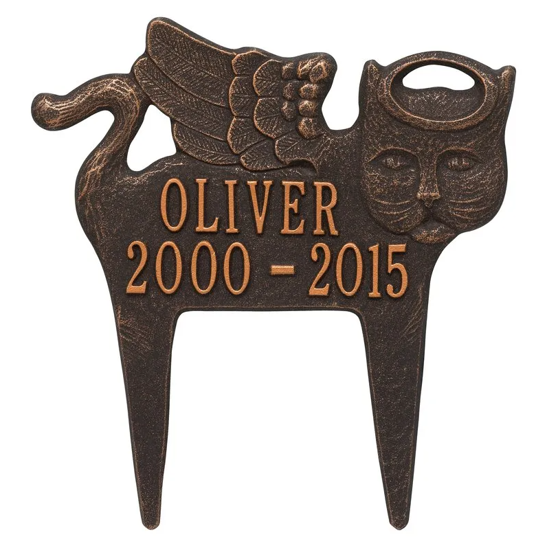 Whitehall 1100 Standard Lawn Pet Memorial in Oil Rubbed Bronze