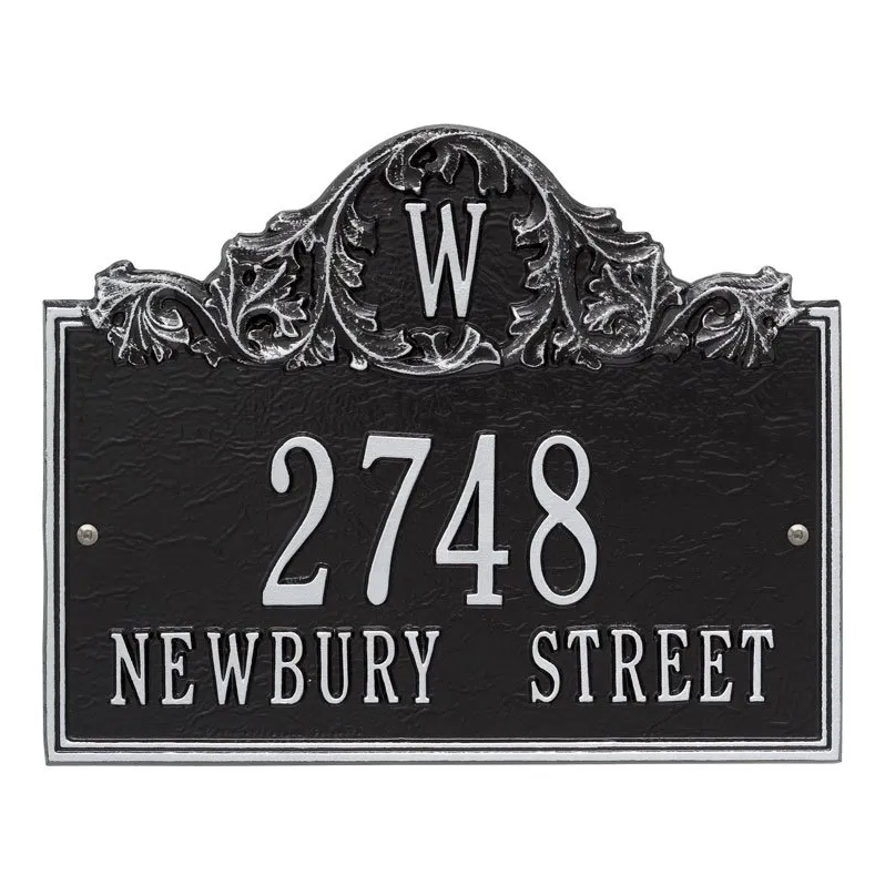 Whitehall Acanthus Monogram Standard Wall Three Line