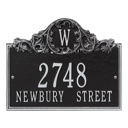Whitehall Acanthus Monogram Standard Wall Three Line