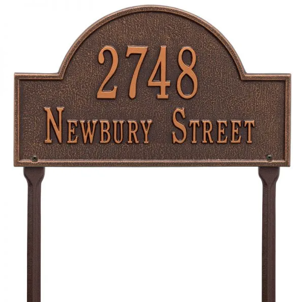 Whitehall Arch Marker Standard Lawn - Two Line