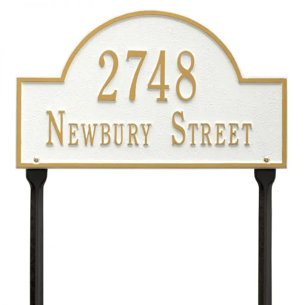 Whitehall Arch Marker Standard Lawn - Two Line