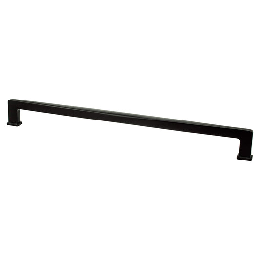 Berenson Subtle Surge 18 inch CC Matte Black Appliance Pull