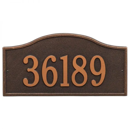 Whitehall 1119 Arch Marker Estate Lawn Address Plaque in Oil Rubbed Bronze