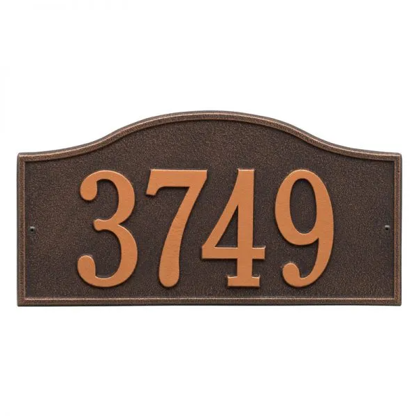 Whitehall 1011 Arch Marker Estate Lawn Address Plaque in Oil Rubbed Bronze