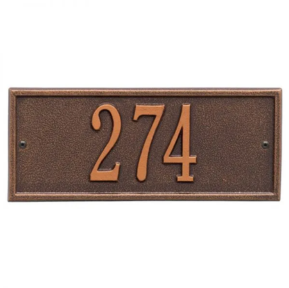 Whitehall 1230 Arch Marker Estate Lawn Address Plaque in Antique Copper
