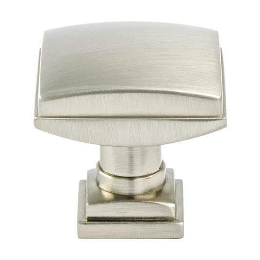 Berenson Tailored Traditional Knob 1-1/4" Dia Brushed Nickel