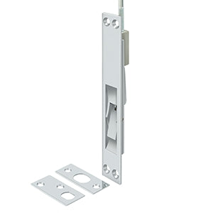 Deltana 12 Inch Solid Brass Extension Flush Bolt - Polished Chrome