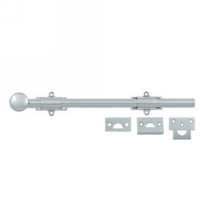 Deltana 12 Inch Heavy Duty Surface Bolt - Polished Chrome