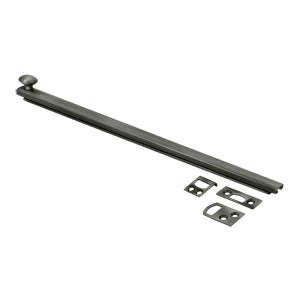 Deltana 12 Inch Concealed Screw Bolt - Antique Nickel