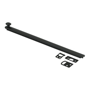 Deltana 12 Inch Concealed Screw Bolt - Flat Black