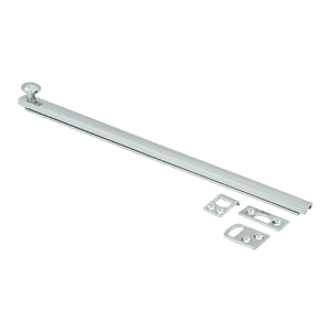 Deltana 12 Inch Concealed Screw Bolt - Polished Chrome
