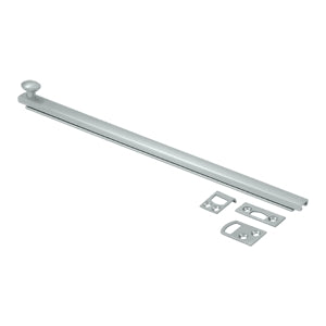 Deltana 12 Inch Concealed Screw Bolt - Brushed Chrome