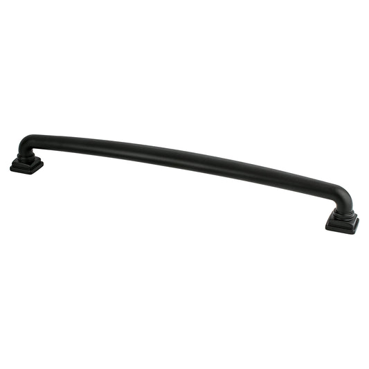 Berenson Tailored Traditional Appliance Pull 12 Inch C/C Matte Black