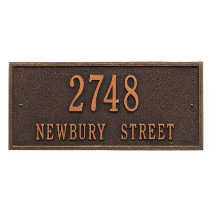 Whitehall 1321 Arch Marker Estate Lawn Address Plaque in Oil Rubbed Bronze