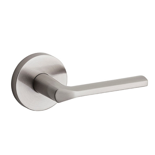 Passage with Round Rosette - Satin Nickel