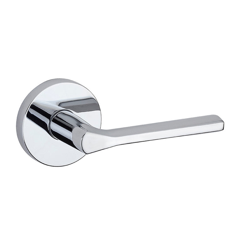 Passage with Round Rosette - Polished Chrome
